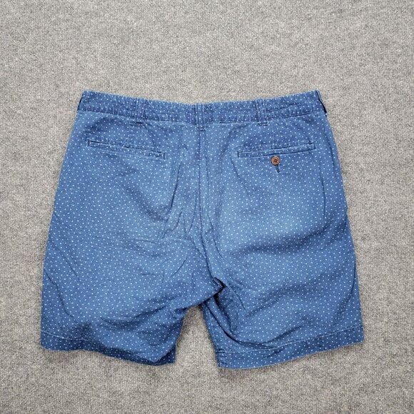 J Crew Shorts Mens 34 Blue Chino‎ Flat Front Stanton Preppy Beach Casual - Picture 8 of 9